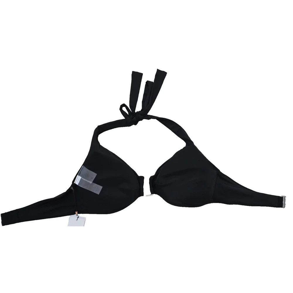 Calia Ubar‎ Halter Bikini Top Women's XL Pure Black NWT